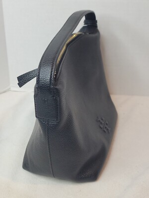 Tory Burch Thea Slouchy 86844 Black Pebbled Leather Shoulder Bag