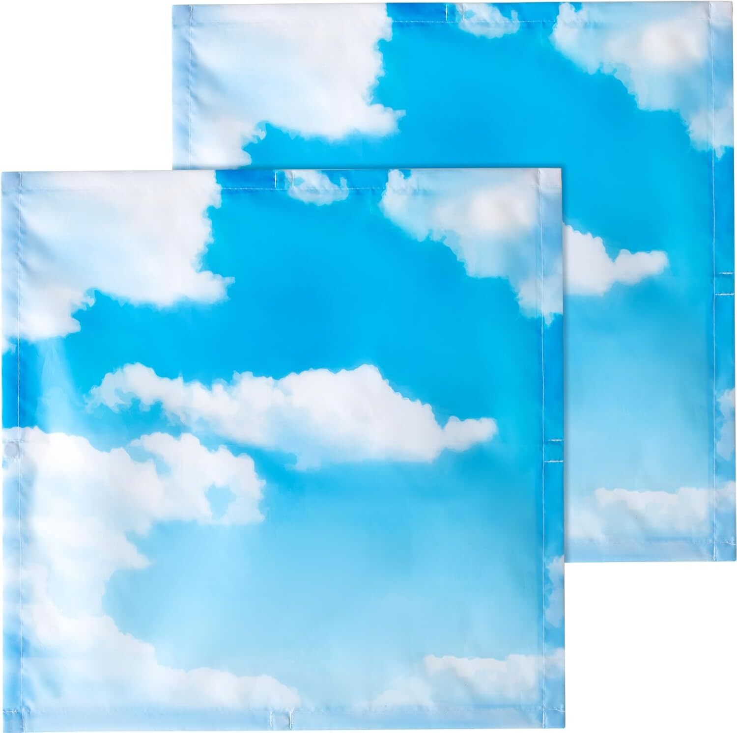 2 Pcs Fluorescent Light Covers 2 X 2 Ft Light Filter Magnetic Light Covers for C