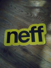 Neff Skateboard Co.the Iconic Branded Logo Large Die Cut Skateboard Sticker