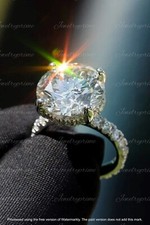 2.00 CT Round Created Diamond Solitaire Engagement Ring 14k White Gold Plated