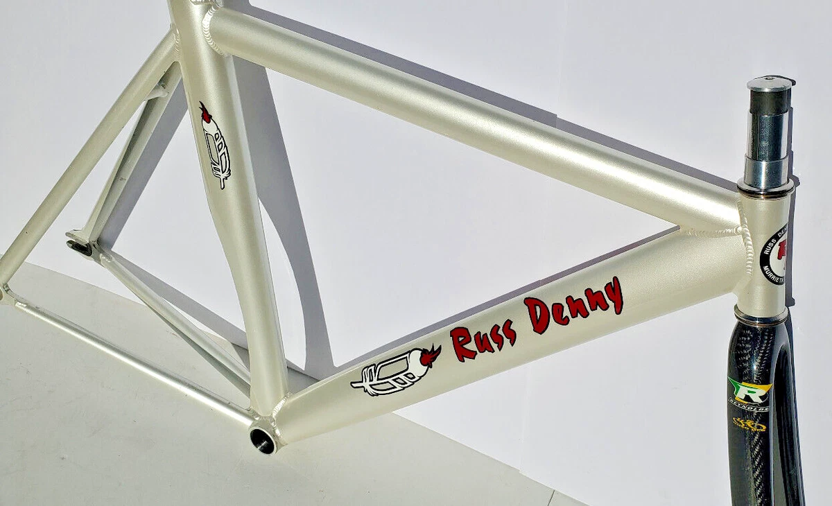 Vtg Russ Denny Track Pista Fixie Bicycle Frame Reynolds Quzo Pro