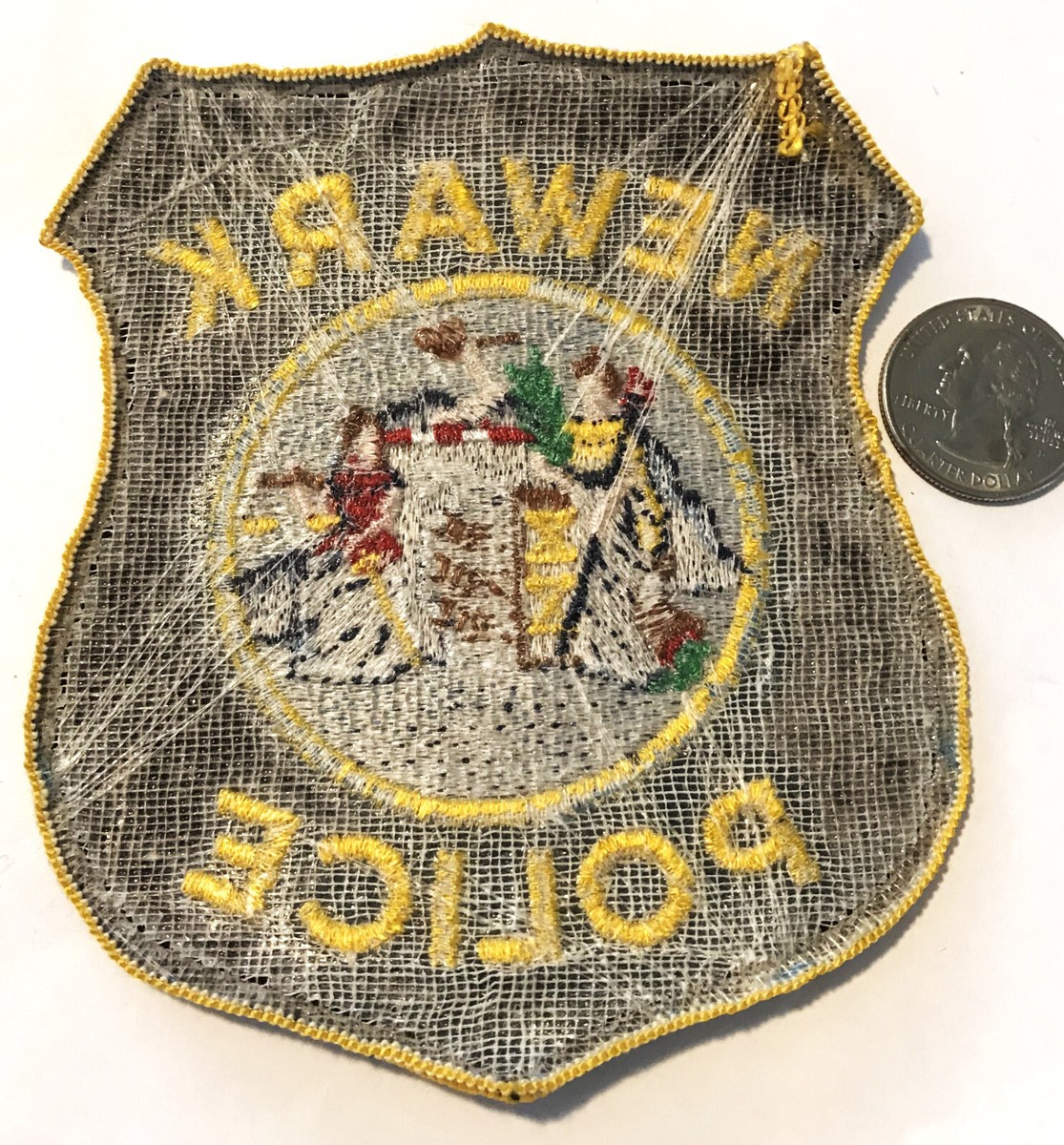VINTAGE TOWN OF NEWARK NEW JERSEY POLICE DEPARTMENT UNIFORM PATCH