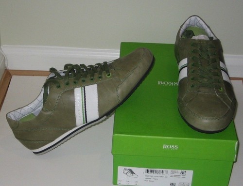 Victoire League Green Leather Sneakers 