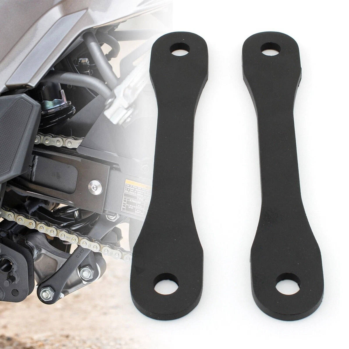 Black Motocycle Adjustable Lowering Link Kit Fit Kawasaki VERSYS X