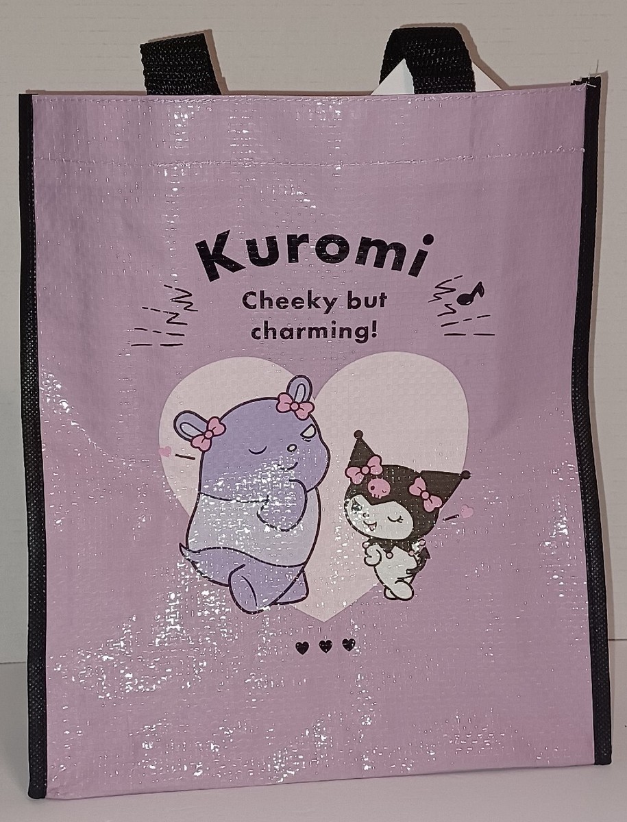 Sanrio 💜KUROMI 🖤 Tote Bag Shopping Tote Bag Daiso Japan Reusable NWT