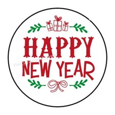 HAPPY NEW YEAR ENVELOPE SEALS LABELS STICKERS PARTY FAVORS