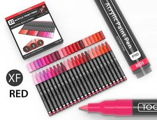 Acrylic Paint Pens 22 Assorted Red And Pink Pro Color Series 0.7 EXTRA FINE