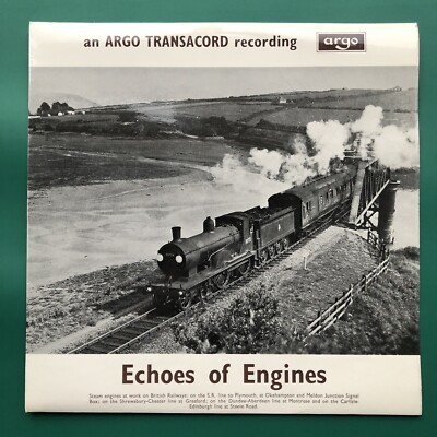 ECHOES OF ENGINES Steam Train Locomotive Recordings LP British Railways Gresford