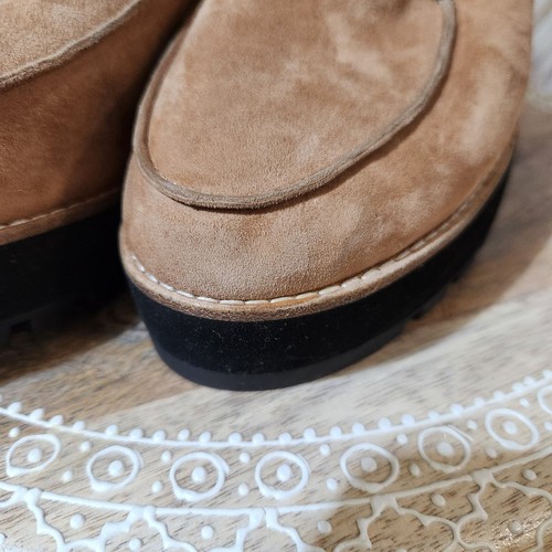 Mocassini Eileen Fisher Ellis suola a strappo plateau tabacco donna 7,5 - Foto 10 di 10