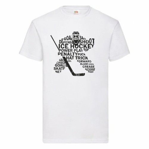 Ice Hockey Typography T Shirt Small-2XL - Picture 5 of 28