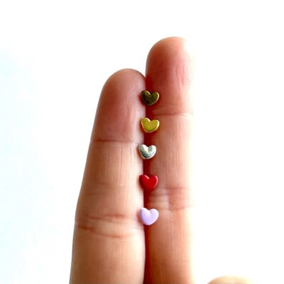 Kleine Herzknöpfe Liebe Herz Hochzeit Valentinstag Loveheart Miniatur