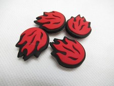 *NEW* FOUR (4X):  WILSON "RED FLAMES" VIBRATION DAMPENERS FOR TENNIS RACQUETS