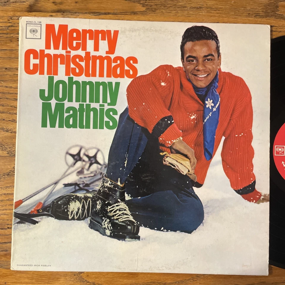 Johnny Mathis Merry Christmas LP Columbia 60s 2 Eye Mono VG!!! - Image 2 of 4