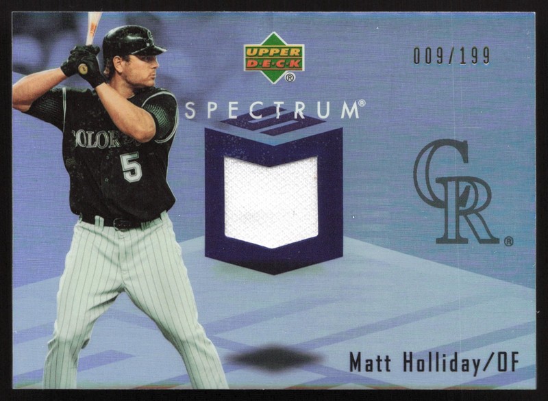 2007 Upper Deck Spectrum Matt Holliday Rockies Jersey 009/199