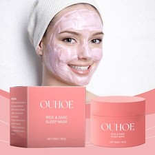 Hydrating Overnight Mask with Aloe, Brightening Sleeping Mask, No Rinse