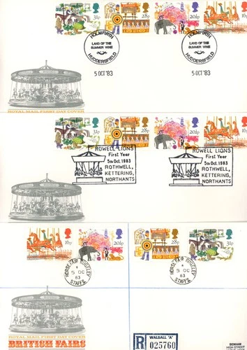 1983 British Fairs x 20 H/S including Scarcer