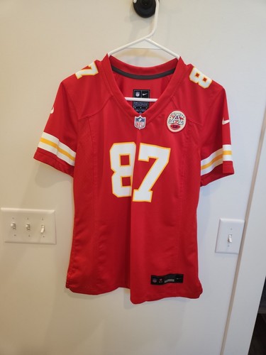 Nike Kansas City Chiefs Travis Kelce #87 Jersey Men's Medium Red NFL On Field