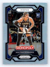 2024 Panini Prizm Monopoly WNBA #13 Aaliyah Edwards Silver Prizms RC
