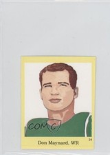 1990 The Official Hall of Fame Fun & Fact Sticker Book Stickers Don Maynard 1md