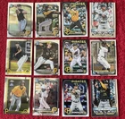 2025 KONNOR GRIFFIN & LEVI STERLING BOWMAN CHROME PRO DEBUT PIRATES 12 CARD LOT