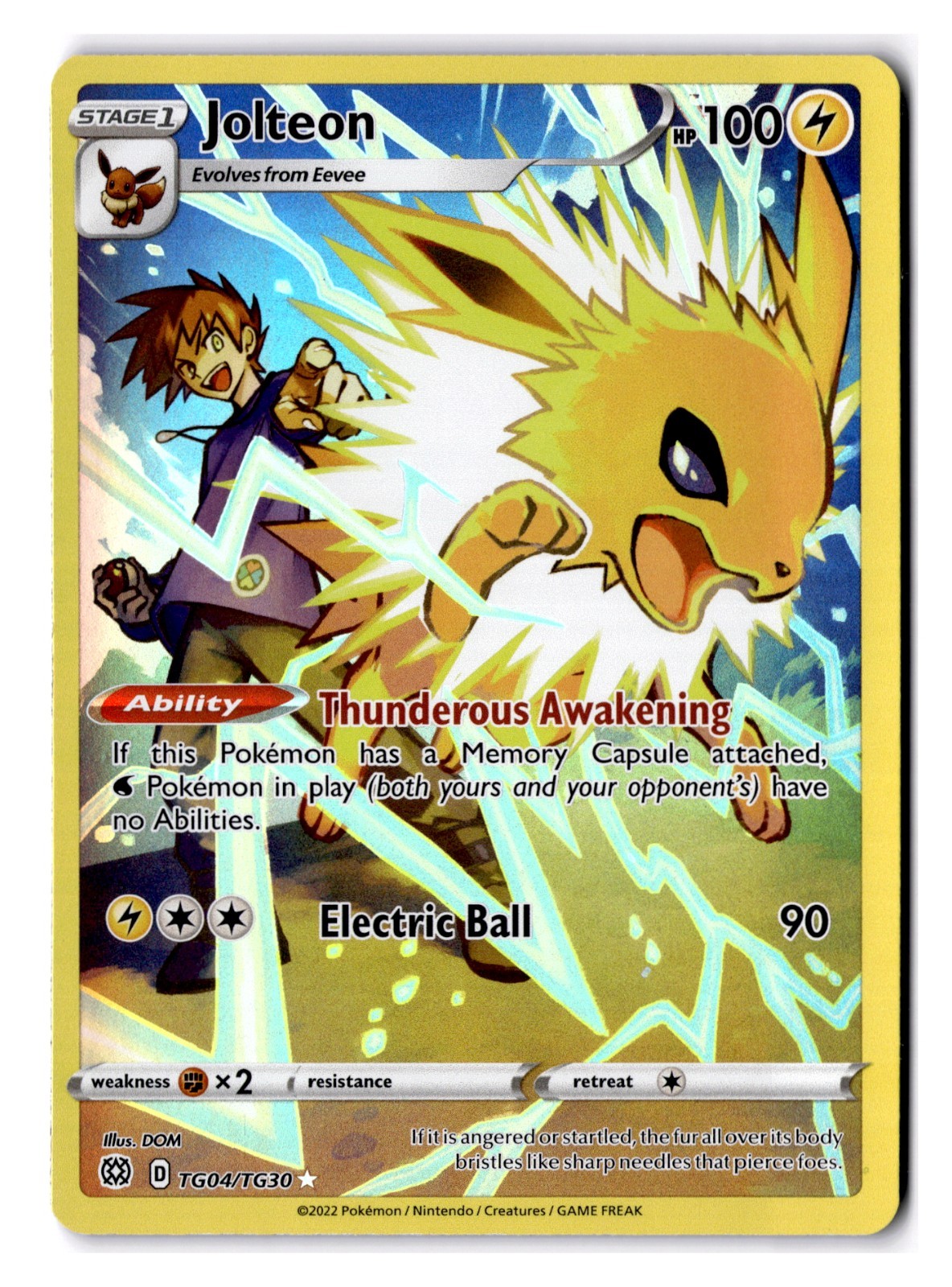 Jolteon TG04/TG30 Brilliant Stars Trainer Gallery NM