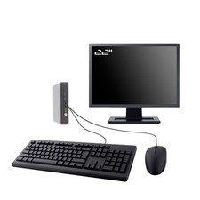 PC HP 600 G1 DM Ecran 22" Intel I3-4130T RAM 8Go SSD 500Go HDMI Wifi W11