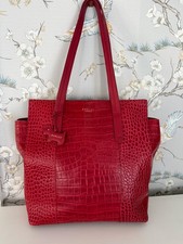 Radley London -ABBOTSFORD HOUSE-Shoulder /Shopper-Mock croc RED -