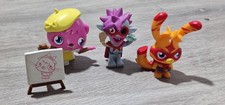 Rare Moshi Monsters Figures Toys Qty 3  Poppet, Zommer, and Katsuma Super Moshis