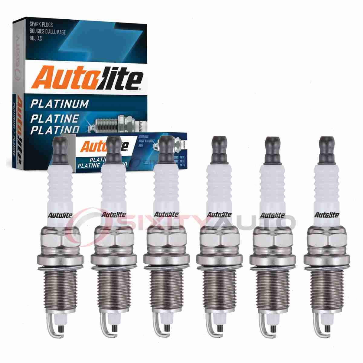6 pc Autolite Platinum Spark Plugs for 1978-1983 Jeep DJ5 3.8L 4.2L L6 gt