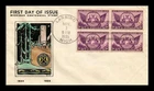 Dr Jim Stamps Fdc Scott 775 3C Michigan Centenary Block Clara Fawcett Cachet