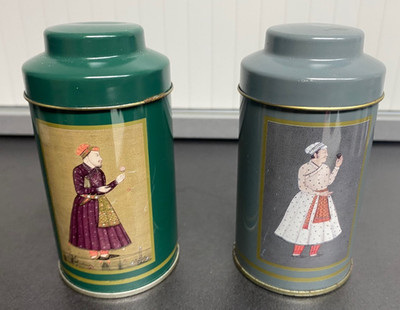 2 kleine Dosen je ca.10x5 cm Vorratsdose Dekoration*