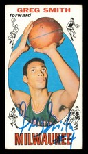 Greg Smith Autographed Signed 1969-70 Topps Rookie Card #81 Milwaukee Bucks
