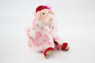 Jellycat Retired Plush Soft Toy Fur Coat Piggy Diva Pig 26cm