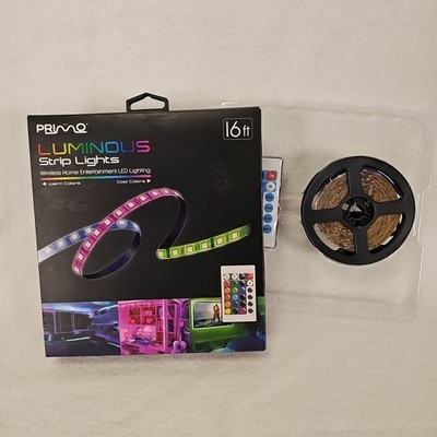 Primo Luminous LED Strip Lights Wireless Home Entertainment Lighting 16ft 