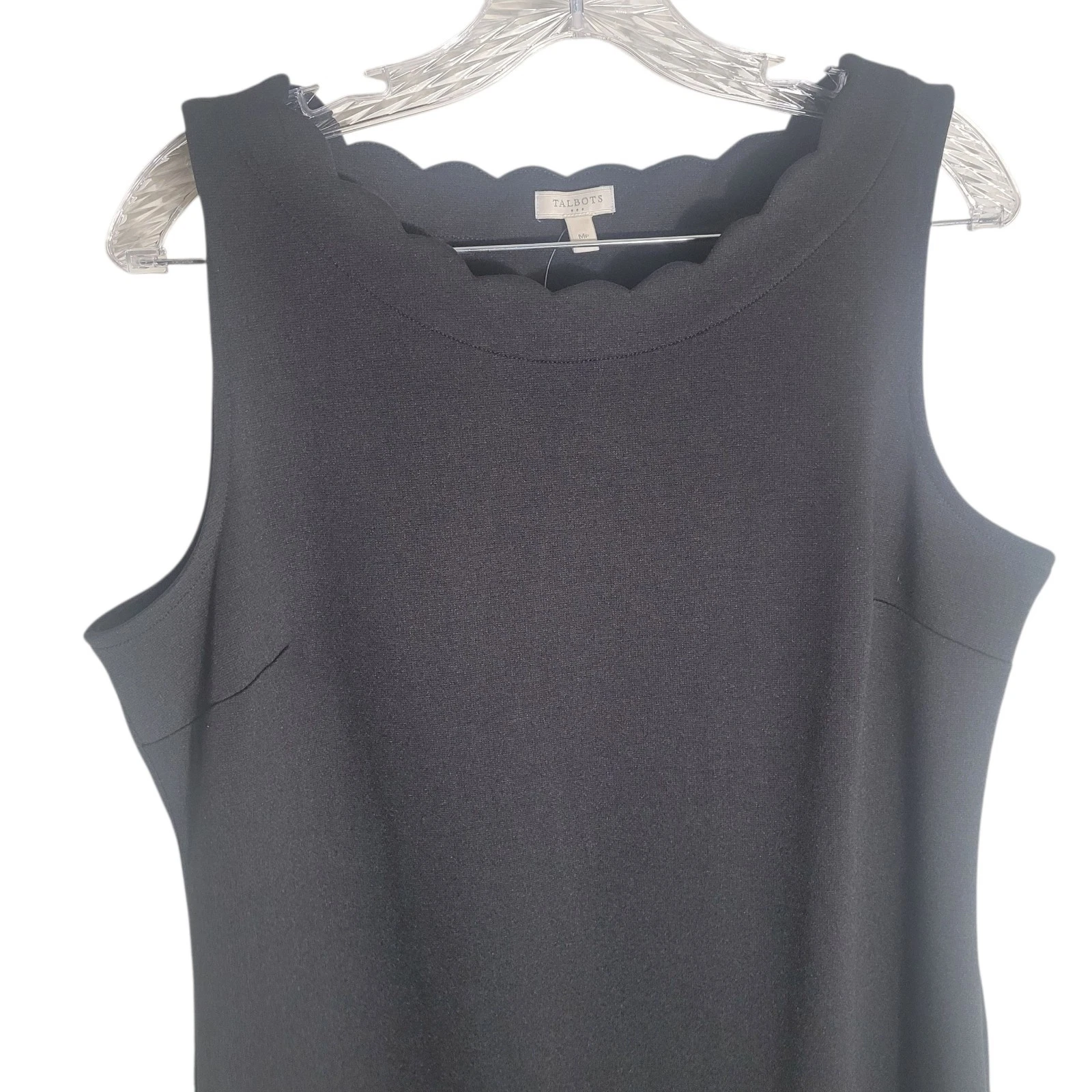 VETEMENTS NUOVO abito Talbots scollo a capesante tubino donna medio petite nero carriera base