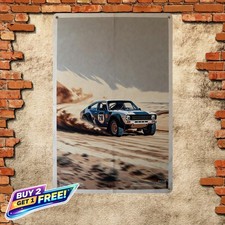 Retro Off-road Buggy Metal Sign Classic Hobby Garage Tin Wall Art 8x12