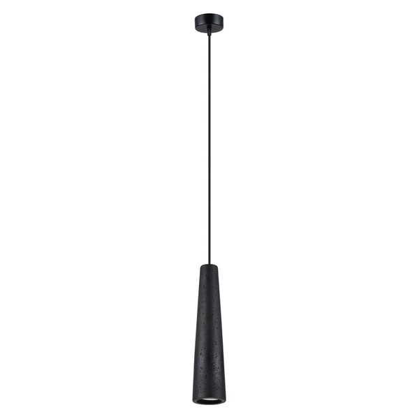 HäNgelampe Beton Schwarz GU10 Wohnzimmer KüChe Ø8 Cm Pendelleuchte Esstisch-image