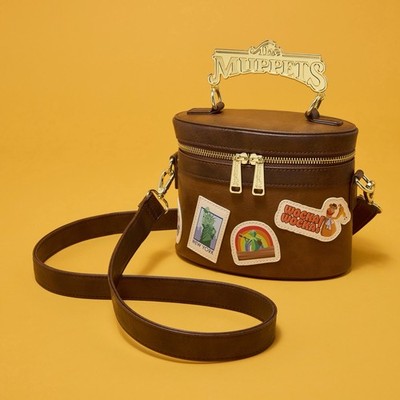 Loungefly Disney The Muppets Figural Handle Luggage Kermit Crossbody Bag Purse