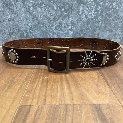 Hollywood Trading Co HTC Overlay Peanuts Studded Belt Black Hollywood Trading Co HTC Overlay Peanuts Studded Belt Black
