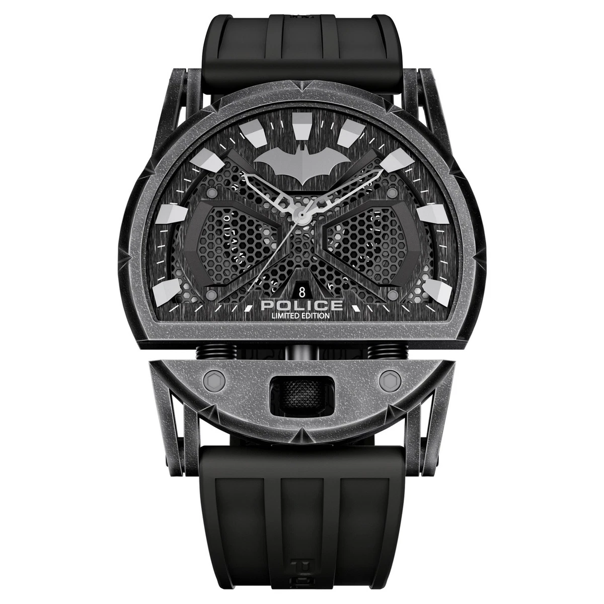 Police Squadron Orologio Da Uomo In Acciaio Inox – Quadrante Blu, Movimento Al Quarzo, 47mm, 50m Water Resistant