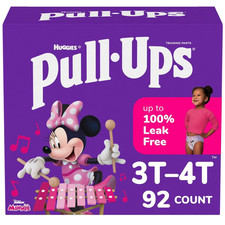 Huggies 92 Pack Pull-Ups Minnie Mouse Girl's 3T/4T Disposable Diaper