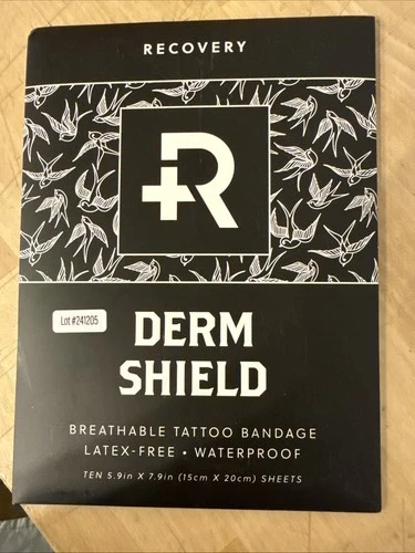 RECOVERY DERM SHEILD, Breathable Tattoo Bandage 5 Packs - product listing photo