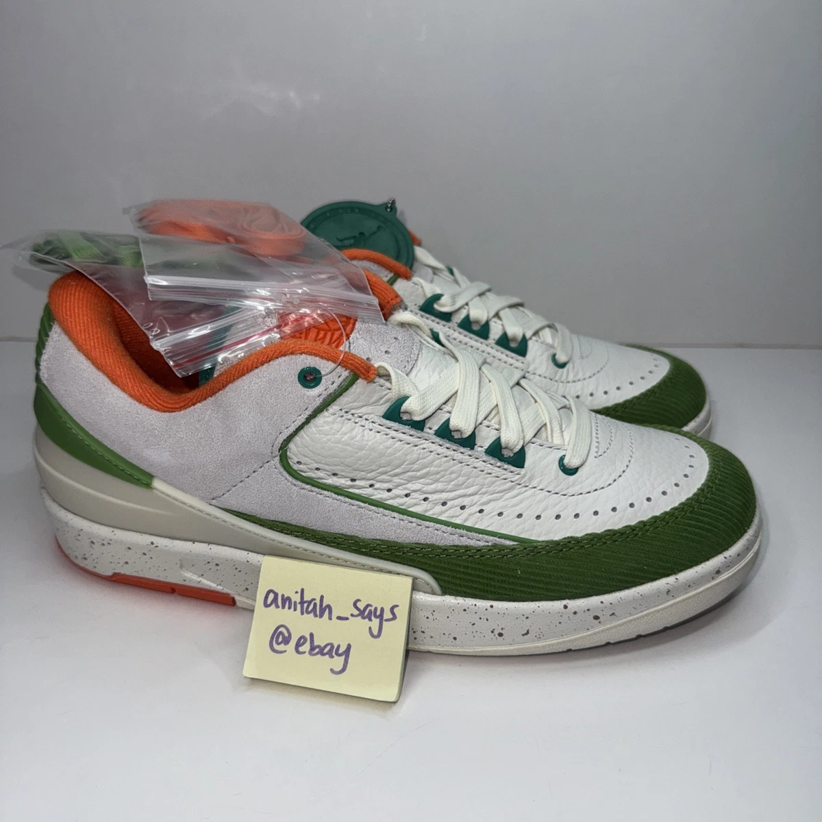 Jordan 2 Retro Low White W for sale | eBay