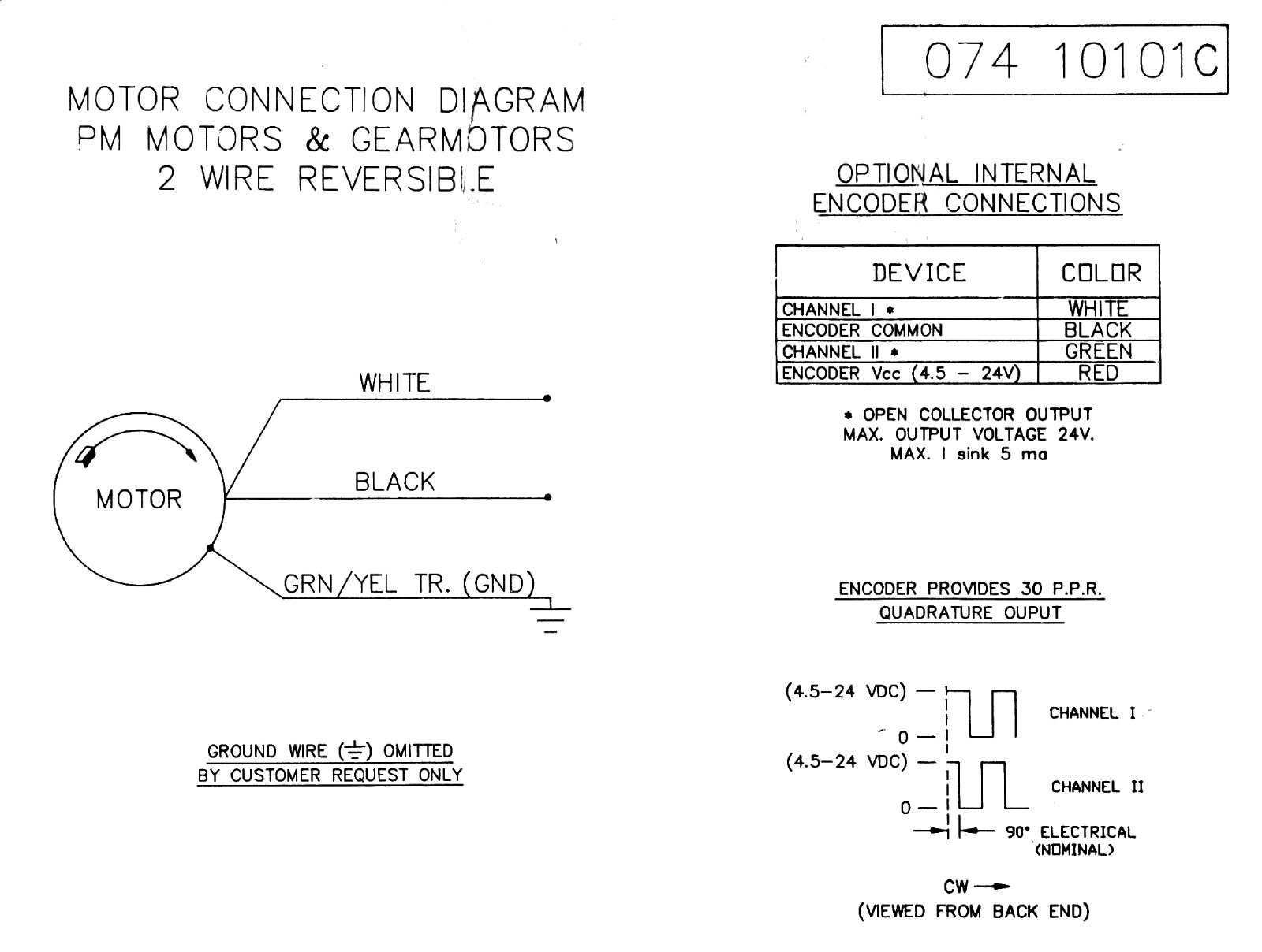 Bodine Electric Company 33A5BEPM-5F Right Angle DC Gearmotor 1/8hp 130v RPM 62