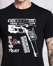 NEW In Glock Men's Big Logo - Gun T-Shirt Size S-4XL