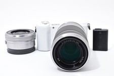 Sony 5100 Double Zoom Lens Kit ILCE-5100Y White 8503 shots, battery included