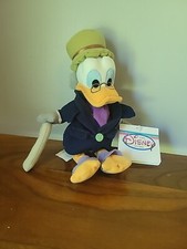 Disney Store Ebenezer Scrooge McDuck Christmas Carol Bean Bag Plush