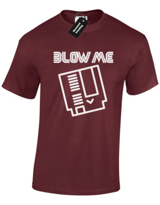 BLOW ME CARTRIDGE HERREN T-SHIRT UNHÖFLICH NEUHEIT ARCADE SUPER WITZ