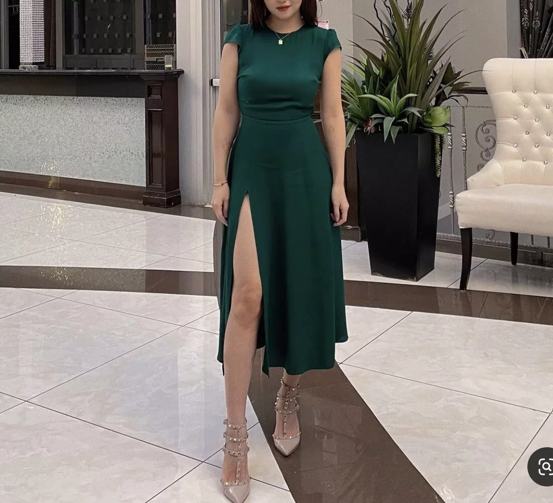 Ebay emerald cheap green dress