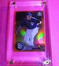 2016 Bowman Chrome Draft ORANGE REFRACTOR #BDC181 Javier Guerra, RC #d/25 Rookie